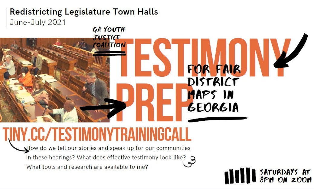 Testimony Training for Fair Redistricting in GA! · Mobilize